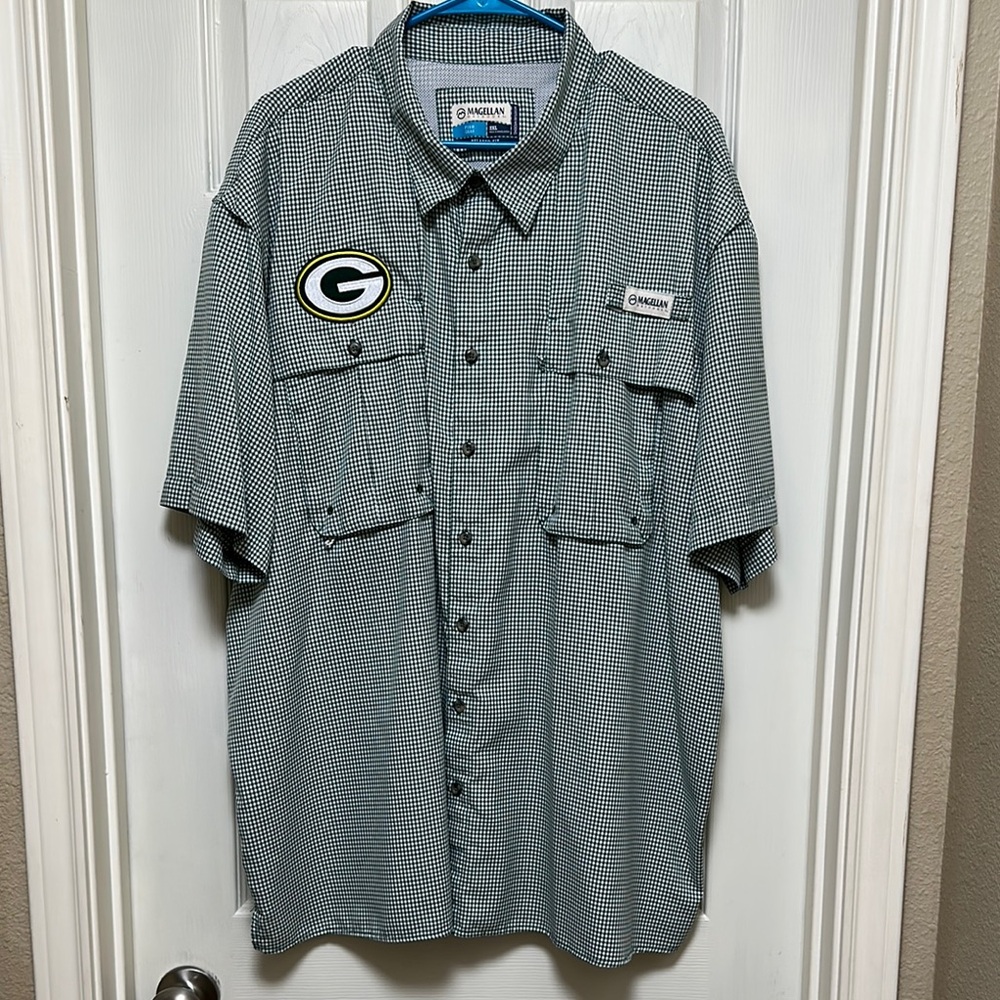 Magellan Men's Green Checkered Shirt